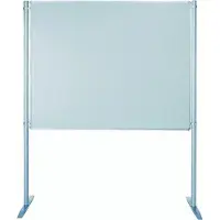 Ultradex Stellwand 747408 150x120cm beids. Whiteboard Stabfuss weiss