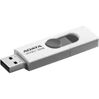 ADATA UV220, 32 GB, USB Typ-A, 2.0, Dia, 7,5 g, Grau, Weiß