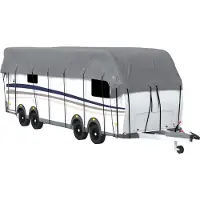 vidaXL Dachplane für Wohnwagen Grau 1000x300 cm Vliesstoff