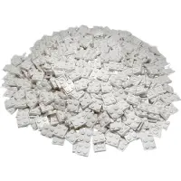 LEGO 100 Stück Bauplatten, 2x2, Weiß