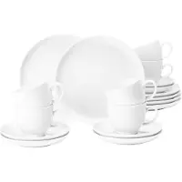 Seltmann Kaffeeservice "Geschirr-Set, Service Lido", (Set, 18 tlg.), Tassen, Untertassen, Teller, 18 Teile, für 6 Personen, Made in Germany