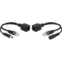 DeLOCK PoE Converter 9-57V passiv Set, 100Mbps, DC 5,5 x 2,5mm