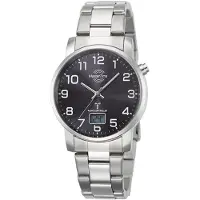 Master Time MTGA-10694-21M Herren-Funkuhr Basic mit Edelstahl-Armband