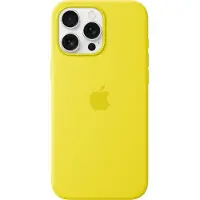Apple Original iPhone 16 Pro Max Hülle - Silikon - Backcover/Soft Case - Gelb