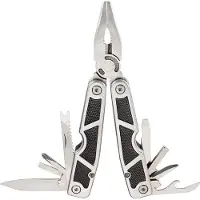 Herbertz Multitool 16 cm Stahl silber/schwarz 3-teilig