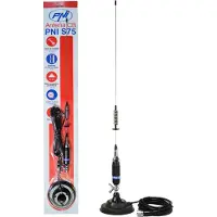 Pni CB-Antenne S75 mit Magnetfuß 125mm 76cm inkl. 4m RG58 Kabel