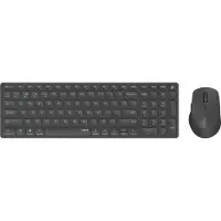 Rapoo 9700M, Volle Größe (100%), Kabellos, Bluetooth, QWERTY, Schwarz, Maus enthalten