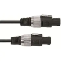 Omnitronic Lautsprecherkabel Speaker 2x1,5 5m sw