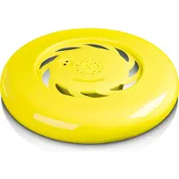 Axxion Bluetooth Speaker Frisbee - Waterproof, Yellow, 20m Range