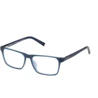 Timberland TB1816-H Unisex-Brille inkl. Gläser Vollrand Quadratisch Acetat-Gestell 55/15/145, blau