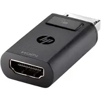 HP Adapter, DisplayPort auf HDMI 1.4, Stecker, Buchse, Schwarz, Indonesien, Windows 10, Windows 11, ChromeOS