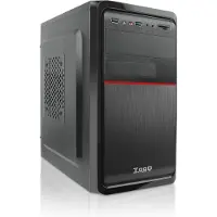 TooQ TQC-4745DU3C-B, Mini Tower, PC, Schwarz, micro ATX, SECC, 500 W