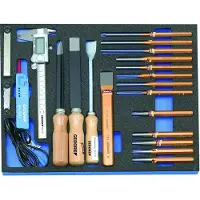 Gedore 2005 CT2-119 Werkzeugsortiment in Check-Tool-Modul, 21-teilig, 2016338