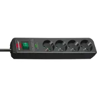 Brennenstuhl 1153904314, 1,5 m, Drinnen, Anthrazit, 4 AC-Ausgänge, 16 A, Überspannung