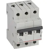 Legrand 419239 RX3 Leitungsschutzschalter C-Charakteristik, 40A, 3-polig, 6kA, 400VAC, 3TE