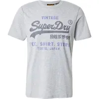 Superdry T-Shirt "T-Shirt VI Heritage Relaxed Tee 1er Pack", Herren, Gr. S, grau, Obermaterial: 100% Baumwolle CO., Shirts T-Shirt