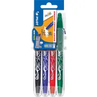 Pilot Pen Pilot FriXion Ball, Clip, Nachfüllbar, Schwarz, Blau, Grün, Rot, 4 Stück(e)
