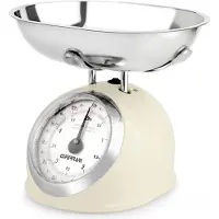 G3 Ferrari Aska, Mechanische Küchenwaage, 5 kg, Beige, Metall, Rund, kg, lb