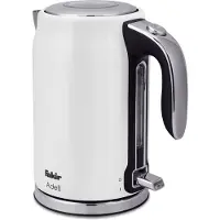 Fakir Adell, 1,7 l, 2200 W, Weiß, Edelstahl, Wasserstandsanzeige, Überhitzungsschutz