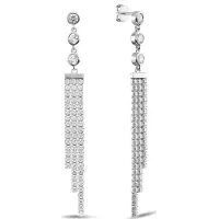 Jette Damen-Ohrhänger 925er Silber 120 Zirkonia Jette Silber