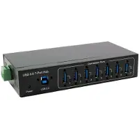 EXSYS EX-11227HMVS, USB 3.2 Gen 1 (3.1 Gen 1) Type-B, USB 3.2 Gen 1 (3.1 Gen 1) Type-C, 5000 Mbit/s, Schwarz, Metall, 1 m