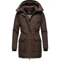 NAVAHOO Damen Winterjacke Blizzardstorm – Lang, Warm & Funktional