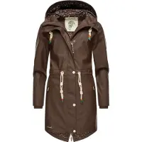 NAVAHOO Regenjacke "Tropical Stormoo" mit Kapuze Wasserdichter Damen Outdoor Regenmantel