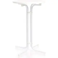 Wiltec Toboli klappbarer Bistrotisch Weiss Ø 80 cm Stehtisch Bartisch Partytisch rund