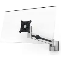 Durable Monitor-Wandhalterung , mit Arm, für 1 Display 21-27“, bis 8 kg, VESA, dreh- & neigbar, metallic silber