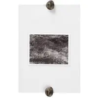 Ferm Living Bilderrahmen Gravel, A5, Acryl. Messing Gravel, messing / gold, Messing