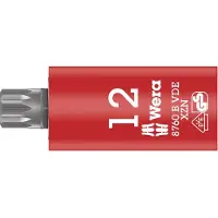 Wera 8760 B VDE XZN Zyklop Bitnuss, isoliert, mit 3/8"-Antrieb, für Innenvielzahn-Schrauben