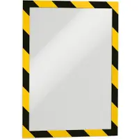 Durable InformationsrahmenDuraframe Security A4, gelb/schwarz, 2 Stück