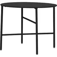 Ebuy24 Penny Gartentisch Ø 50 cm. H 40 cm, schwarz.