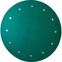 Star Trading Granne Weihnachtsbaumteppich 100x1,2 cm Grün