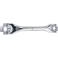 Kraftmann 7075 8-in-1 Spezialschlüssel, 12-kant, 12 - 19 mm