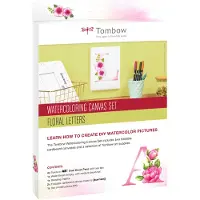 Ginza.se - Watercoloring Canvas set Floral Letters