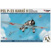 Mirage Hobby PZL P-23 KARAS II,1939 Version with an Additional Antenna / 1:48