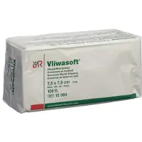 Lohmann & Rauscher GmbH & Co. KG Lohmann Rauscher Vliwasoft Vliesstoffkompresse 6 - fach 100 Stück - 7,5 x 7,5 cm 100 St