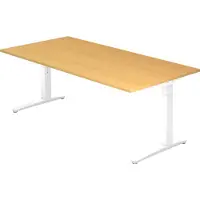 Hjh OFFICE PRO XTRA XB 2E WW - Buche 200 x 100 höhenverstellbar