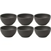 Villeroy & Boch Dipschale "Dipschälchen Manufacture Rock Ø 7,7 cm 6er Set schwarz" 6 tlg.