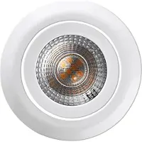 Heitronic LED Einbaustrahler DL7202 schwenkbar weiss Ø82 mm IP20