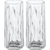 Koziol Longdrinkgläser Superglas Club No 03 250 ml Transparant (Set von 2 Stück)