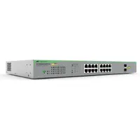 Allied Telesis AT GS950/18PS V2 - Switch - Smart - 16 x 10/100/1000 (PoE+) + 2 x 1000Base-X - Desktop, an Rack montierbar, wandmontierbar - PoE+ (185 W)