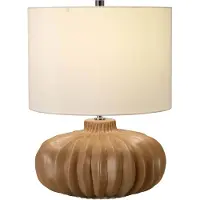 Elstead Lighting Elstead Woodside Tischleuchte E27 Vintage Karamell Elfenbein, UK