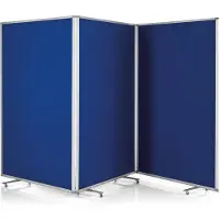 MAGNETOPLAN MAGNETOP. Präsentationswand mobil 1112003 3610x1800x370mm blau