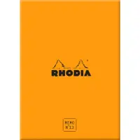 Rhodia Memoblock N°13 (10,5 x 14,8 cm), in einer Box, kariert, 240 Blatt, einzeln eingeschweißt - Orange 194052C