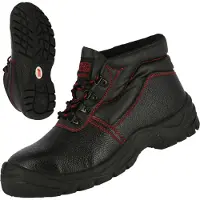 Nitras Sicherheitsstiefel BASIC STEP MID Gr.46 schwarz S3 SRC EN20345 Volleder