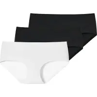 Schiesser Damen Panty, 3er Pack - Invisible Cotton, Nahtlos, Vorteilspack