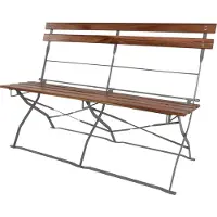 Mojawo Biergartenbank Gartenbank Parkbank Holzbank Bank B110xT48xH84cm