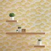 Tadessi Dschungel Matilde M1-No.3871 | Gold | Dschungel| Botanisch | Palmen